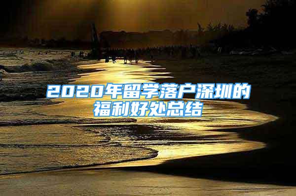 2020年留学落户深圳的福利好处总结