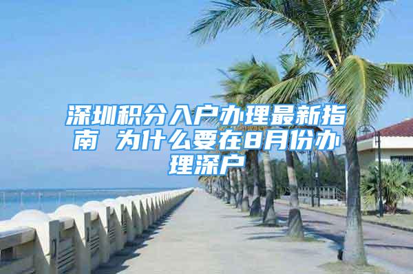 深圳积分入户办理最新指南 为什么要在8月份办理深户