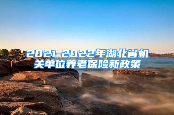 2021-2022年湖北省机关单位养老保险新政策