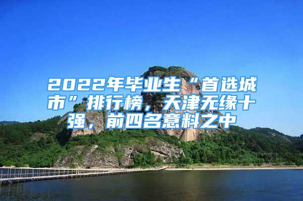 2022年毕业生“首选城市”排行榜，天津无缘十强，前四名意料之中