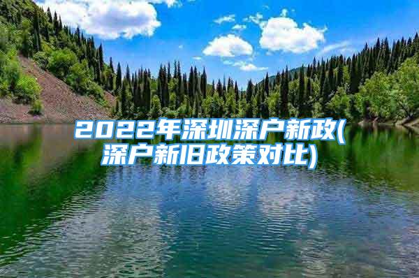 2022年深圳深户新政(深户新旧政策对比)