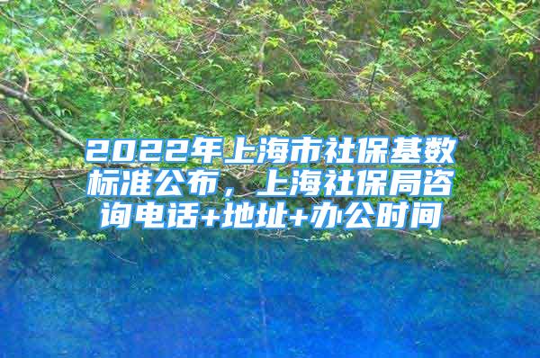 2022年上海市社保基数标准公布，上海社保局咨询电话+地址+办公时间