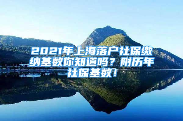 2021年上海落户社保缴纳基数你知道吗？附历年社保基数！