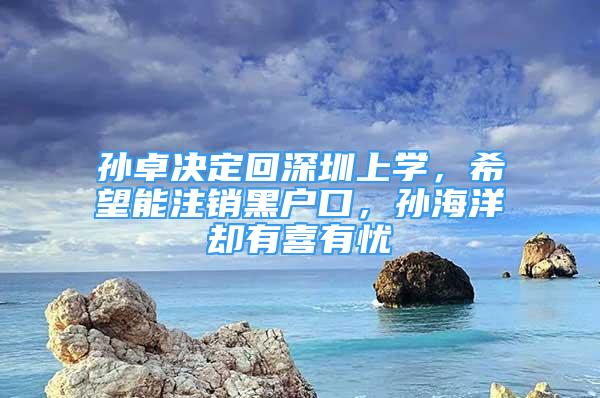 孙卓决定回深圳上学，希望能注销黑户口，孙海洋却有喜有忧