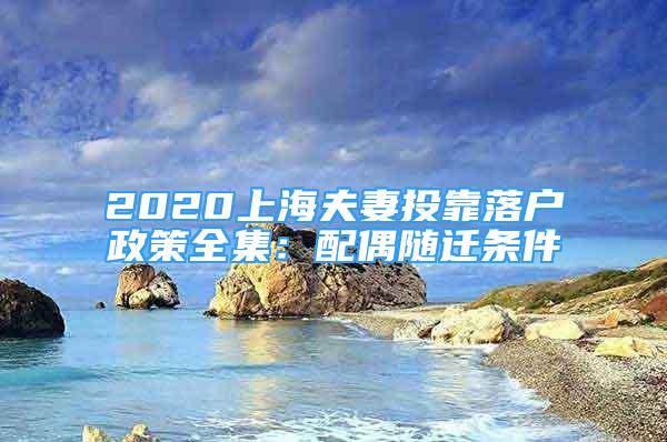 2020上海夫妻投靠落户政策全集：配偶随迁条件