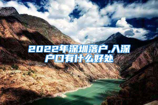 2022年深圳落户,入深户口有什么好处