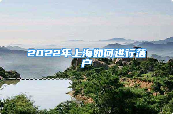 2022年上海如何进行落户