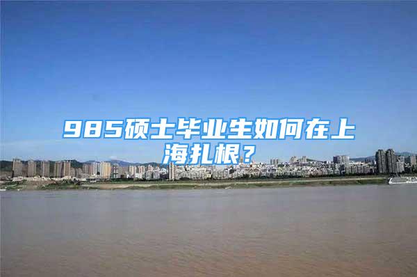 985硕士毕业生如何在上海扎根？