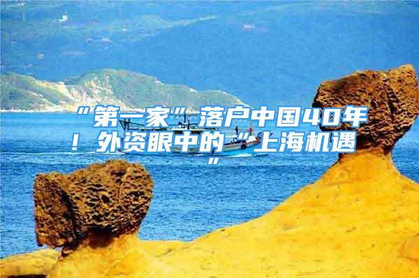 “第一家”落户中国40年！外资眼中的“上海机遇”
