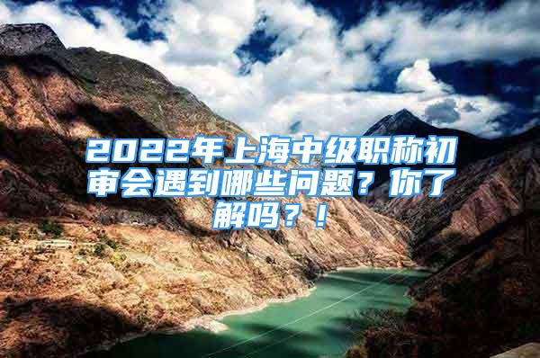 2022年上海中级职称初审会遇到哪些问题？你了解吗？!