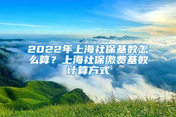 2022年上海社保基数怎么算？上海社保缴费基数计算方式