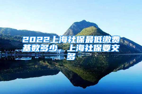 2022上海社保最低缴费基数多少，上海社保要交多