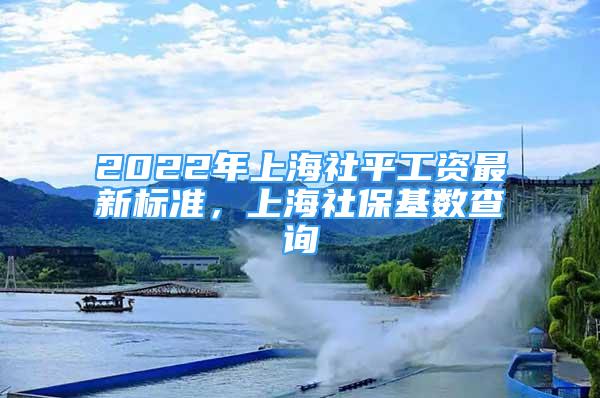 2022年上海社平工资最新标准，上海社保基数查询