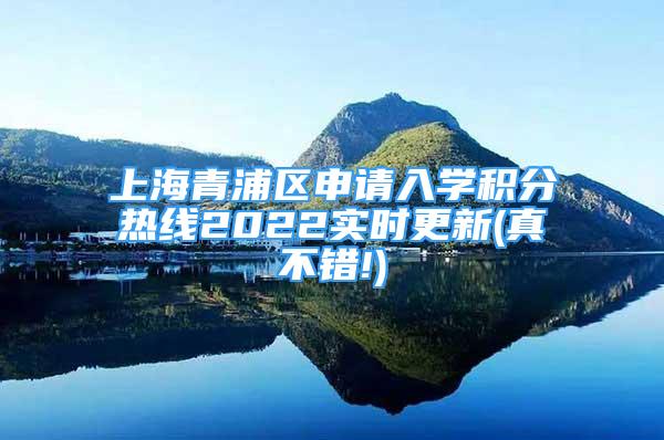 上海青浦区申请入学积分热线2022实时更新(真不错!)