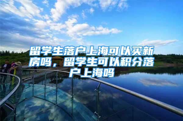 留学生落户上海可以买新房吗，留学生可以积分落户上海吗