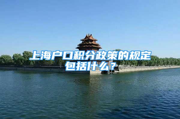 上海户口积分政策的规定包括什么？