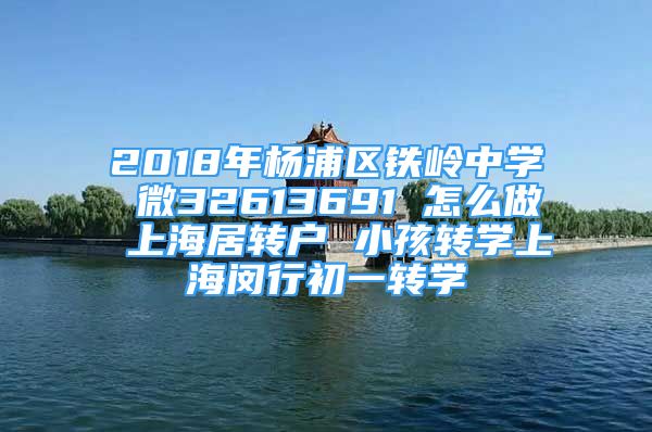 2018年杨浦区铁岭中学 微32613691 怎么做 上海居转户 小孩转学上海闵行初一转学