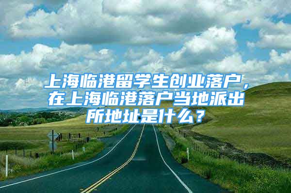 上海临港留学生创业落户，在上海临港落户当地派出所地址是什么？